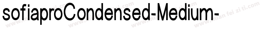 sofiaproCondensed-Medium字体转换