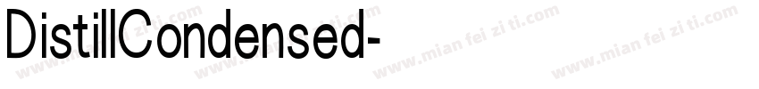 DistillCondensed字体转换