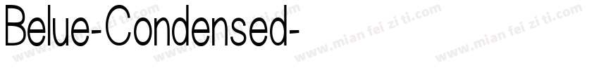 Belue-Condensed字体转换