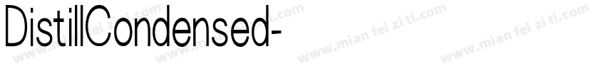 DistillCondensed字体转换