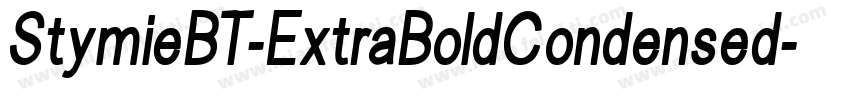 StymieBT-ExtraBoldCondensed字体转换