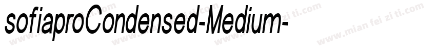 sofiaproCondensed-Medium字体转换