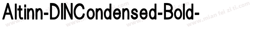 Altinn-DINCondensed-Bold字体转换