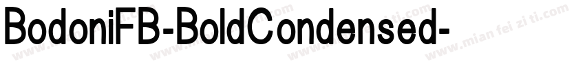 BodoniFB-BoldCondensed字体转换