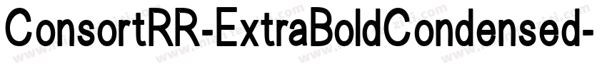 ConsortRR-ExtraBoldCondensed字体转换
