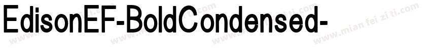 EdisonEF-BoldCondensed字体转换