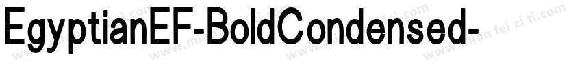 EgyptianEF-BoldCondensed字体转换