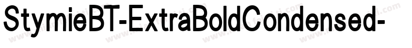 StymieBT-ExtraBoldCondensed字体转换