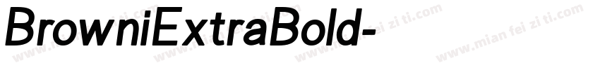 BrowniExtraBold字体转换