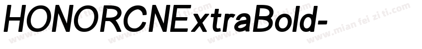 HONORCNExtraBold字体转换