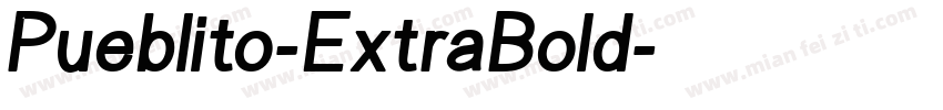 Pueblito-ExtraBold字体转换