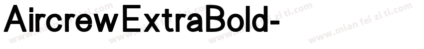 AircrewExtraBold字体转换