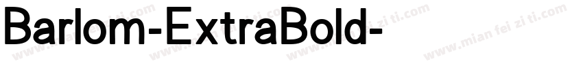 Barlom-ExtraBold字体转换