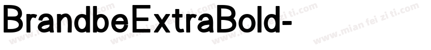 BrandbeExtraBold字体转换