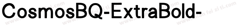 CosmosBQ-ExtraBold字体转换