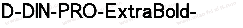 D-DIN-PRO-ExtraBold字体转换