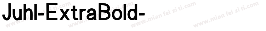 Juhl-ExtraBold字体转换