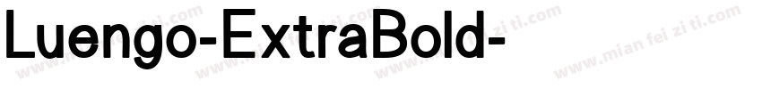 Luengo-ExtraBold字体转换