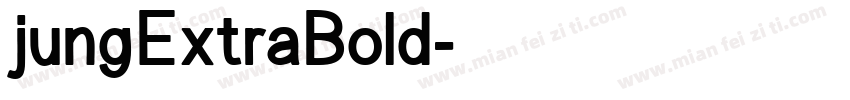 jungExtraBold字体转换