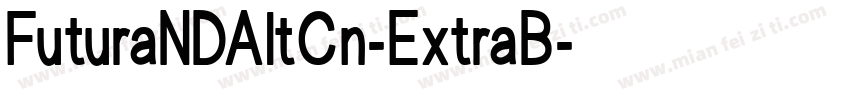FuturaNDAltCn-ExtraB字体转换