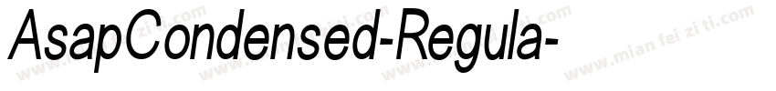 AsapCondensed-Regula字体转换