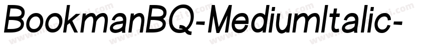 BookmanBQ-MediumItalic字体转换