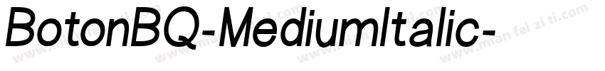 BotonBQ-MediumItalic字体转换