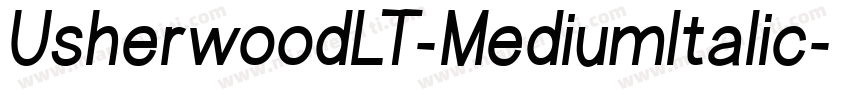 UsherwoodLT-MediumItalic字体转换