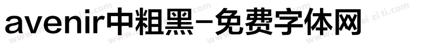 avenir中粗黑字体转换