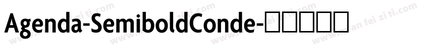 Agenda-SemiboldConde字体转换