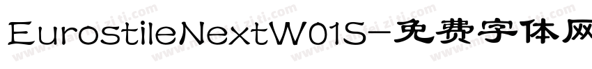 EurostileNextW01S字体转换