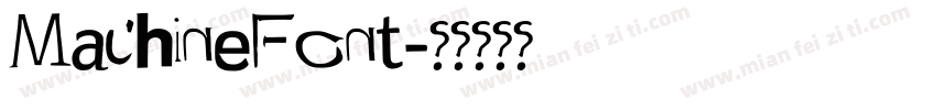 MachineFont字体转换