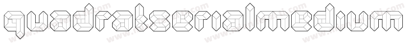 quadratserialmedium字体转换