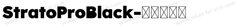 StratoProBlack字体转换