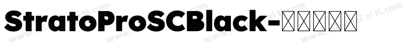 StratoProSCBlack字体转换