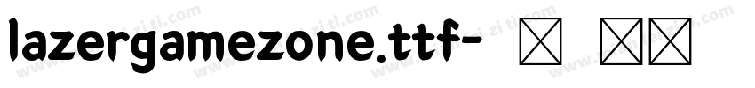 lazergamezone.ttf字体转换
