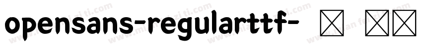 opensans-regularttf字体转换