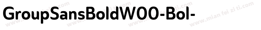 GroupSansBoldW00-Bol字体转换