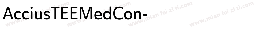 AcciusTEEMedCon字体转换