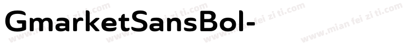 GmarketSansBol字体转换