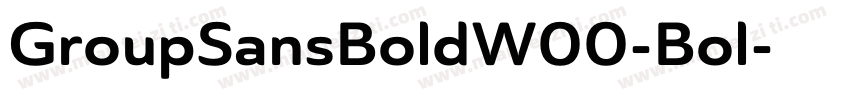 GroupSansBoldW00-Bol字体转换