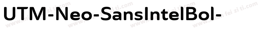 UTM-Neo-SansIntelBol字体转换