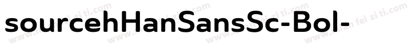 sourcehHanSansSc-Bol字体转换