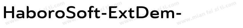 HaboroSoft-ExtDem字体转换