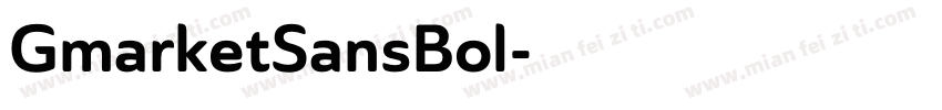 GmarketSansBol字体转换