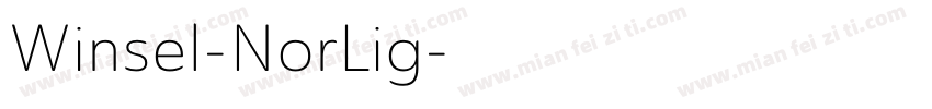 Winsel-NorLig字体转换