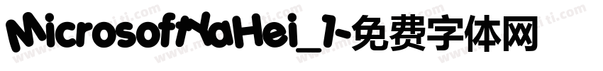 MicrosoftYaHei_1字体转换