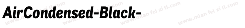 AirCondensed-Black字体转换