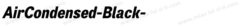 AirCondensed-Black字体转换