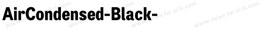 AirCondensed-Black字体转换